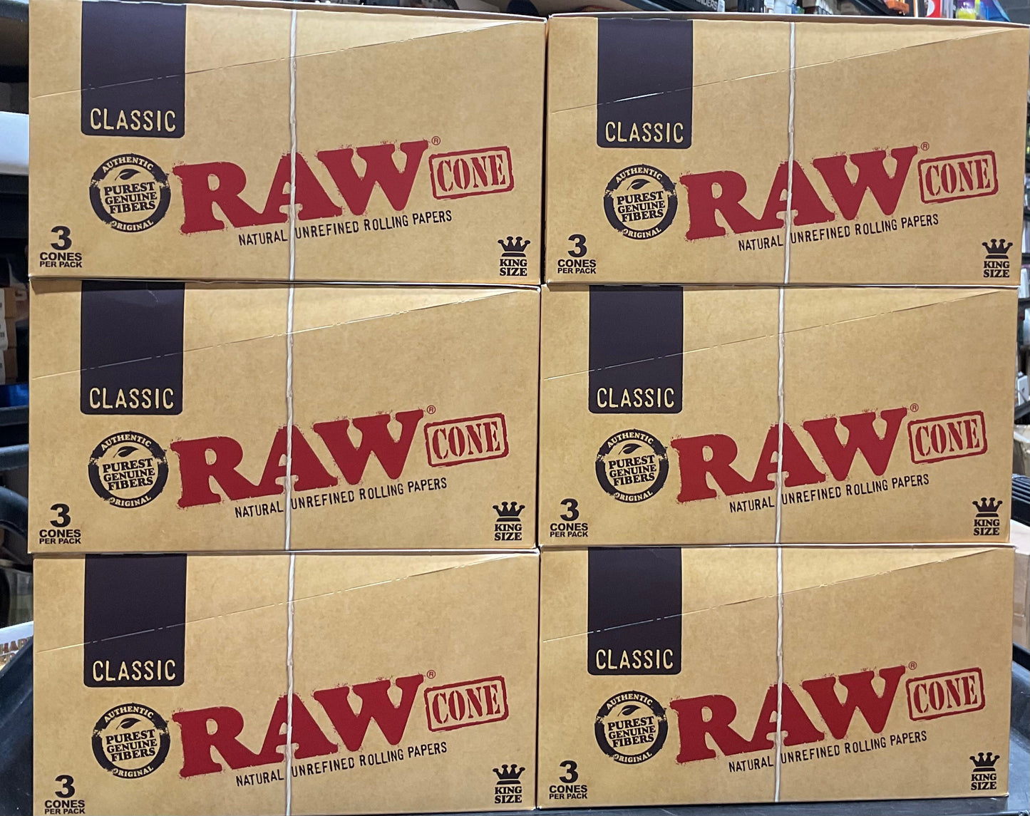 Raw Rolling Papers Cone Classic king size (3Cones per Pack)