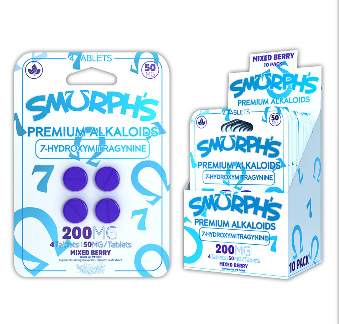 Smurph’s Hydroxy 50 Mg Tablets (4ct/Display of 10)