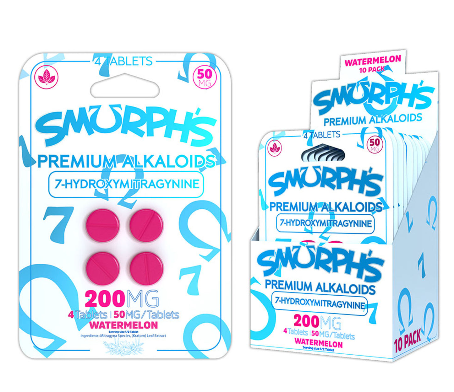 Smurph’s Hydroxy 50 Mg Tablets (4ct/Display of 10)
