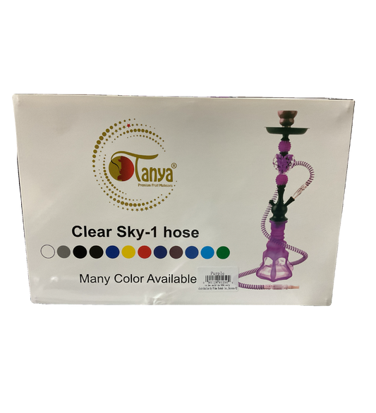 Hookah Tanya Clear Sky 1 Hose Traveling