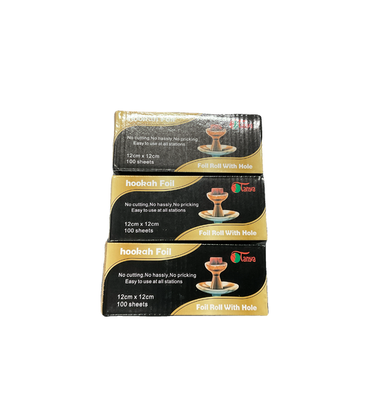 Tanya Gold  Foil Hookah Pre-Roll Small (100 Shees) *12cmx12cm*