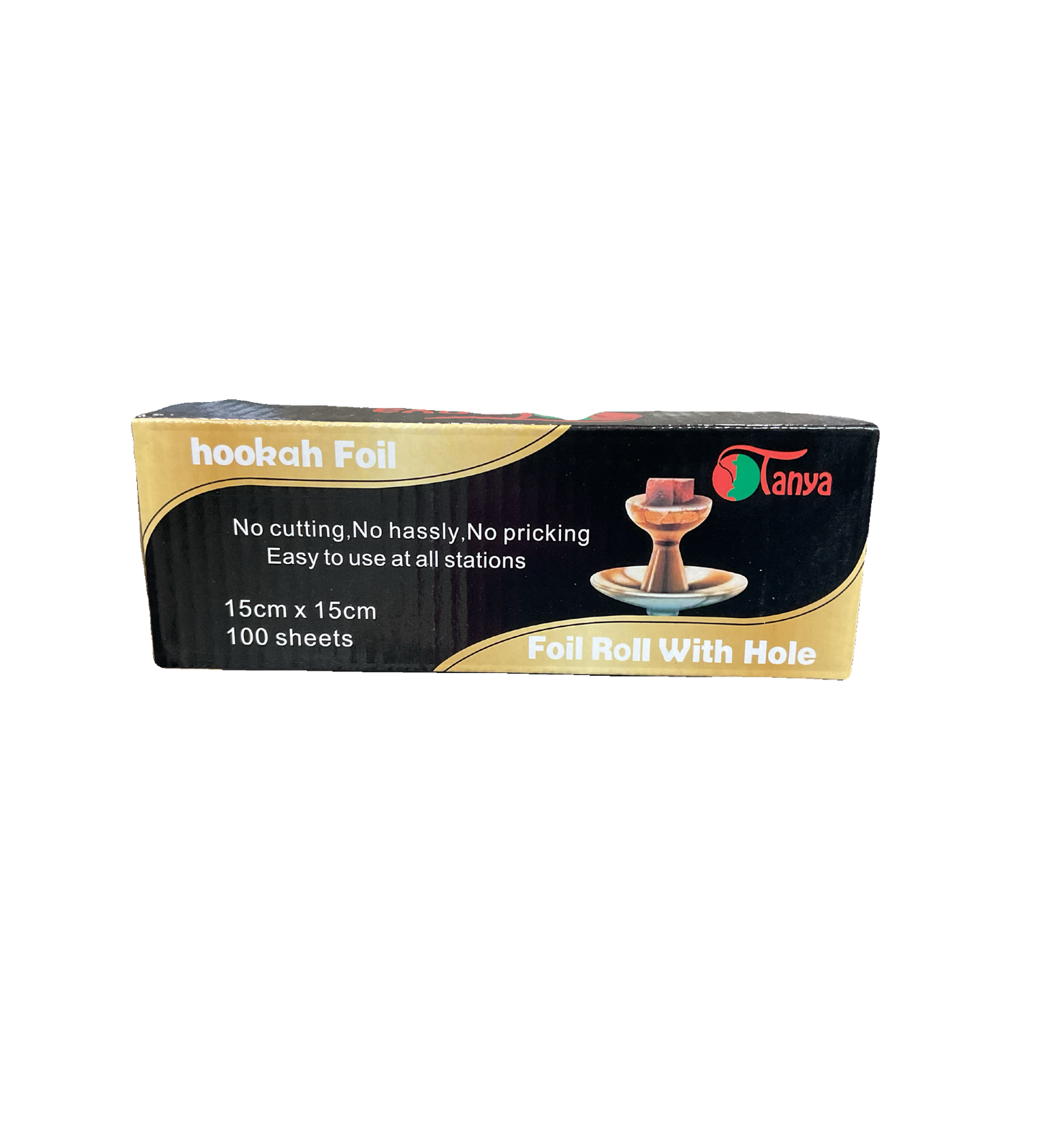 Tanya Gold  Foil Hookah Pre-Roll Large (100 Shees) *15cmx15cm*