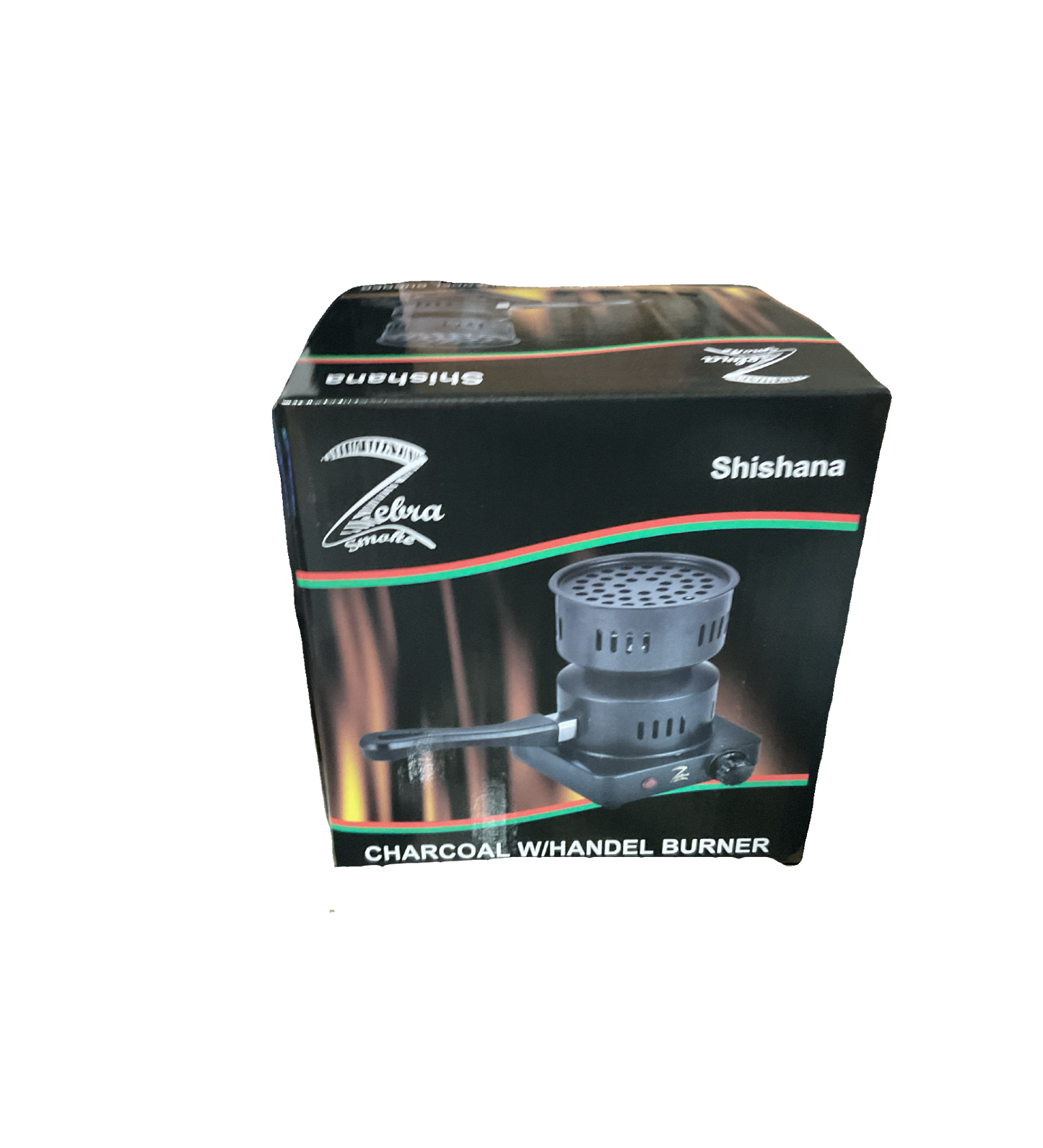 Zebra Smoke Shishana Charcoal With Handle Burner