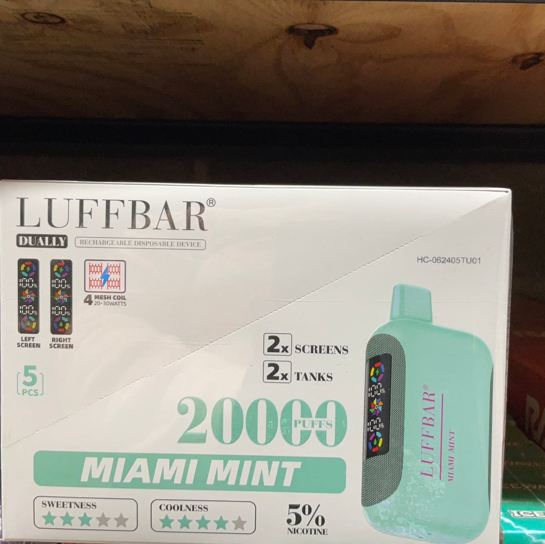 LuffBar Dually 20k Puffs (5 Pack)