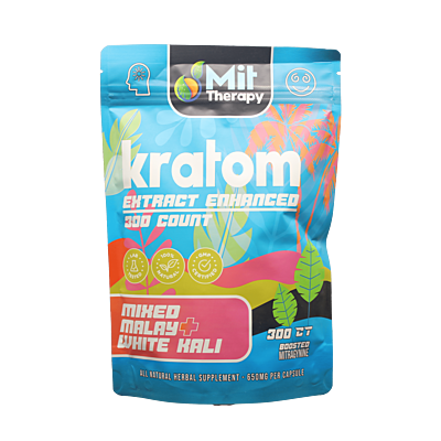 MIT Therapy Kratom Enhanced Mixed Malay + White Kali Capsules