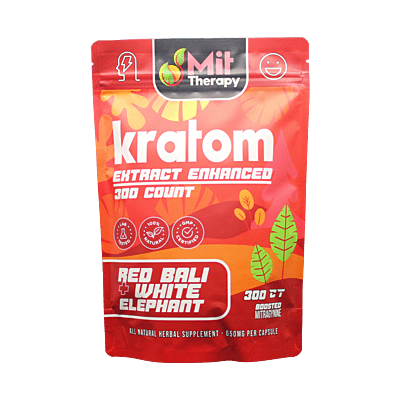 MIT Therapy Kratom Enhanced Red Bali + White Elephant Capsules