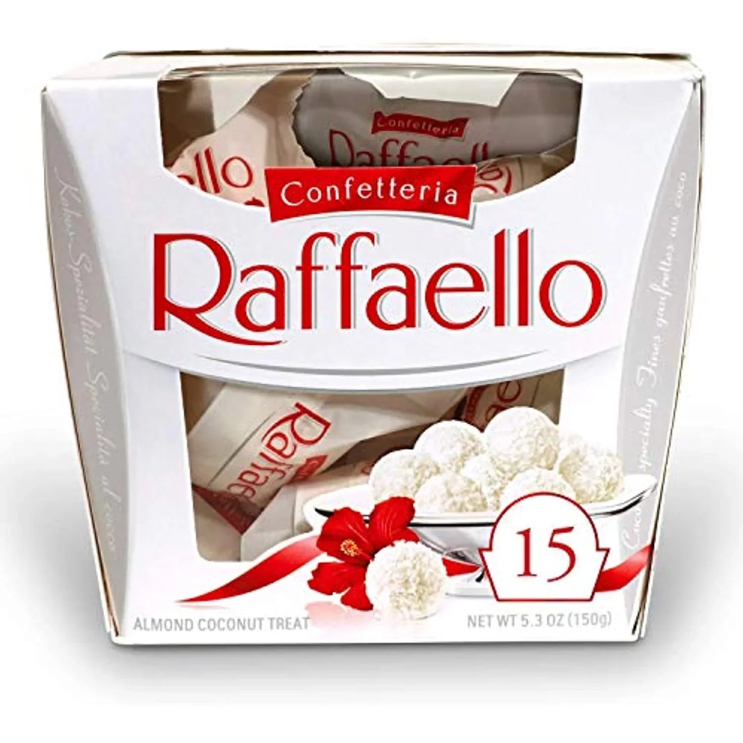 Raffaello 15ct 6Pack Premium White Almond, Cream & Coconut 5.3Oz