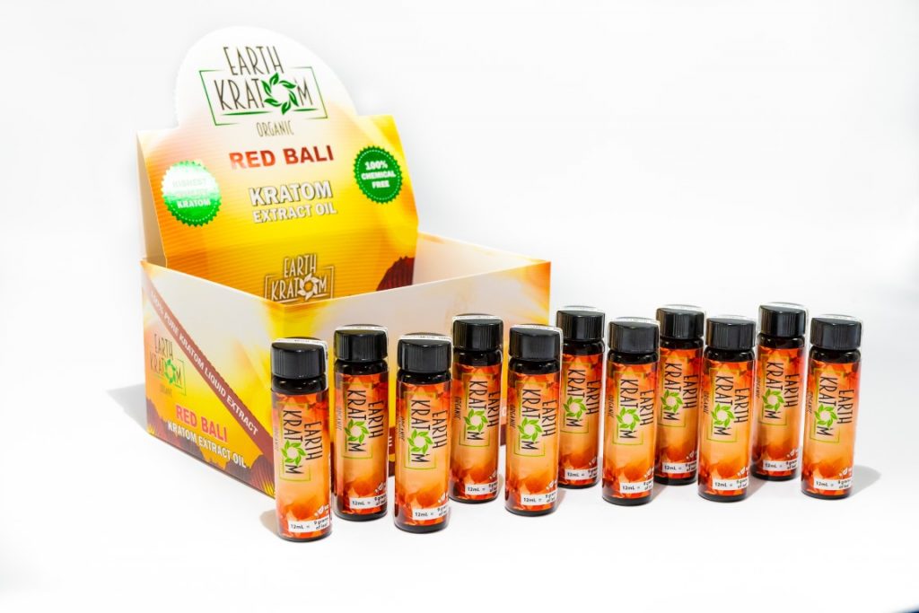Earth Kratom Red Bali Extract Oil (12Pc)