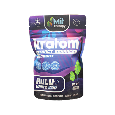 MIT Therapy Enhanced Kratom Hulu + White Indo Capsules