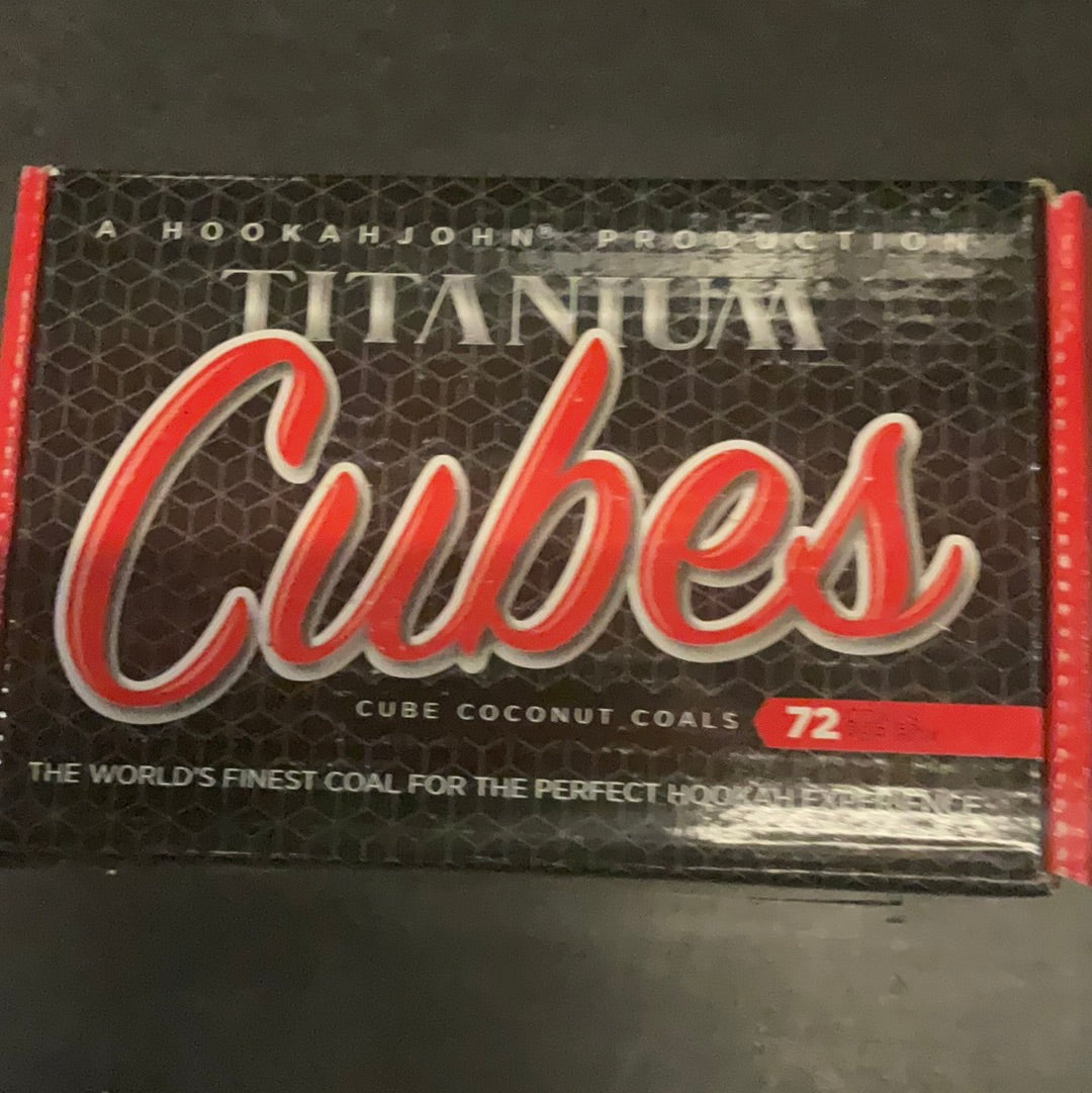 Titanium Cubes Charcoal 72ct