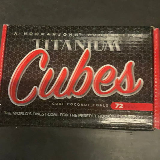 Titanium Cubes Charcoal 72ct