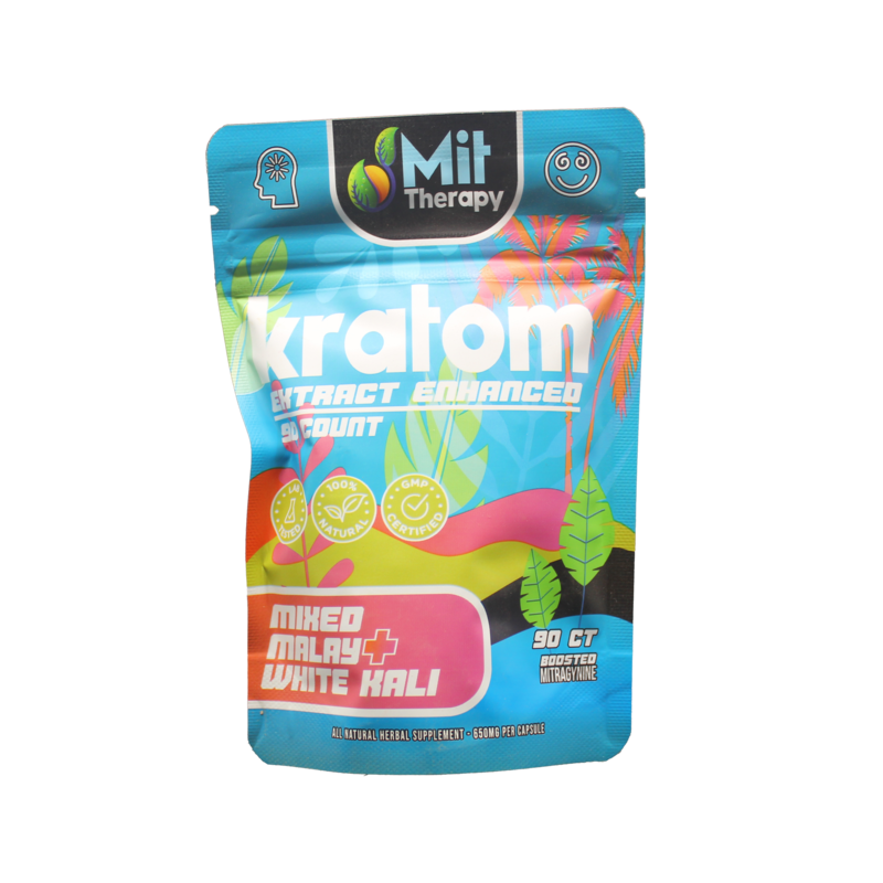 MIT Therapy Kratom Enhanced Mixed Malay + White Kali Capsules