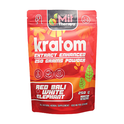 MIT Therapy Enhanced Kratom Red Bali + White Elephant Powder